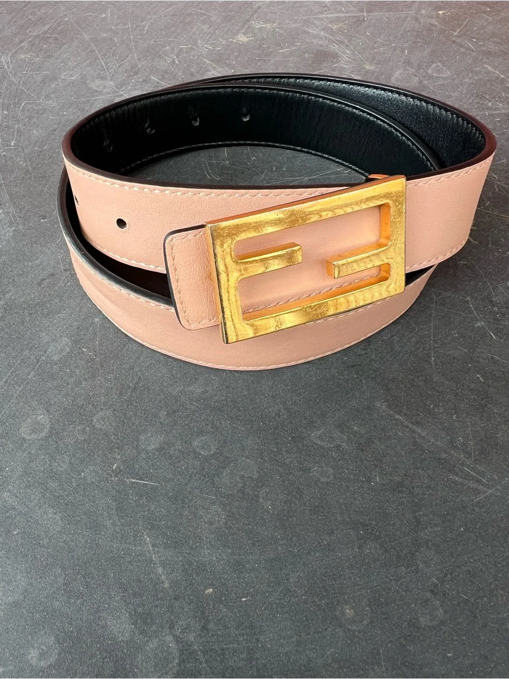 Fendi Baguette Reversible Belt (Authentic)